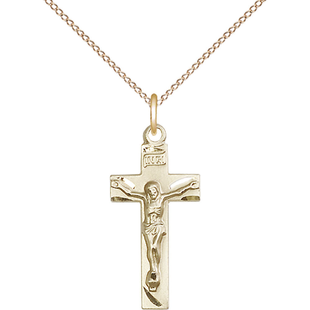 Gold Filled Crucifix Pendant - 0006GF