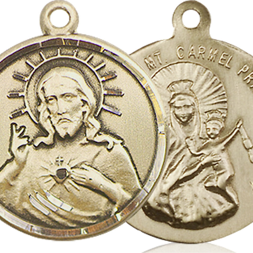 14kt Gold Scapular Pendant - 0017SKT