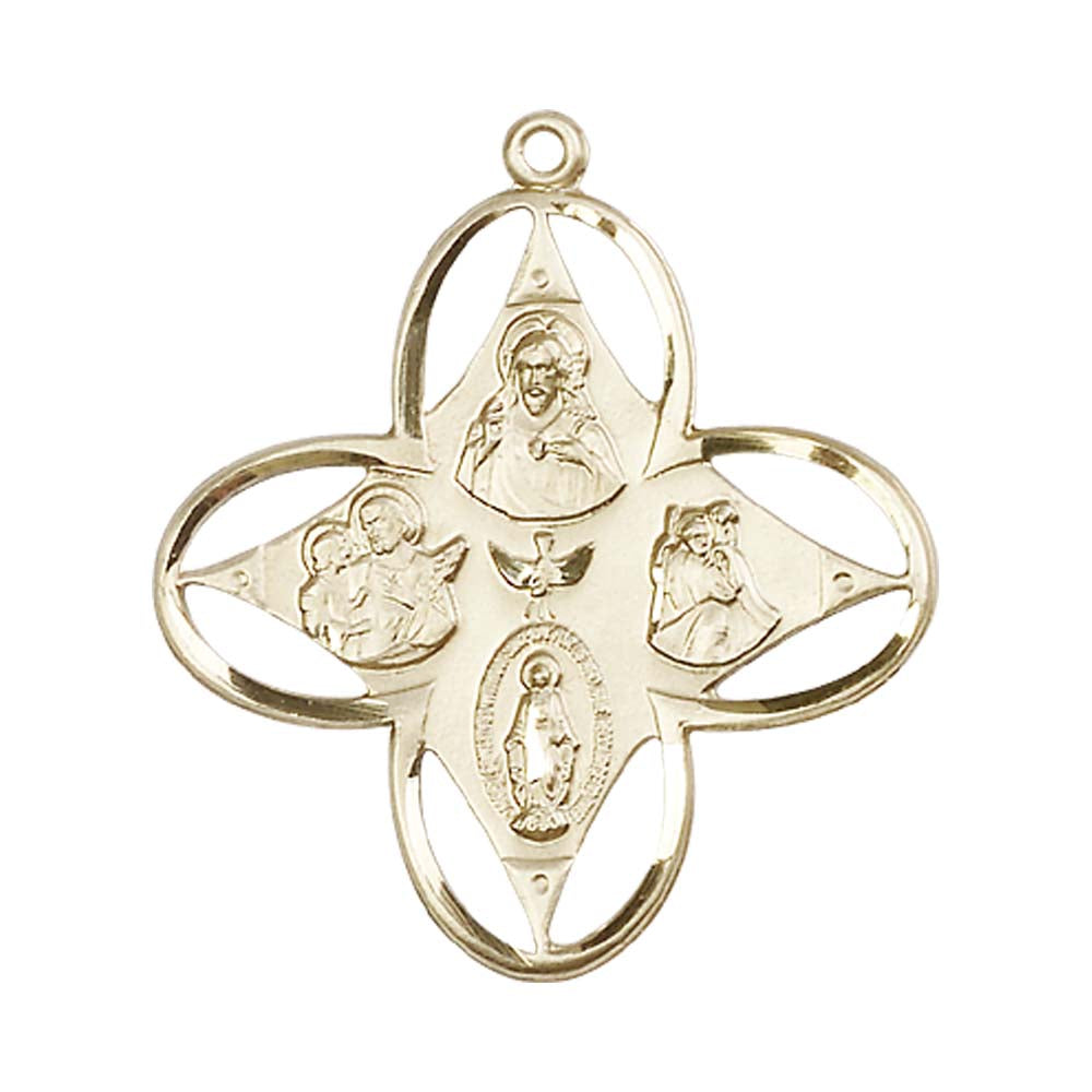 14kt Gold 4-Way Pendant - 0039KT