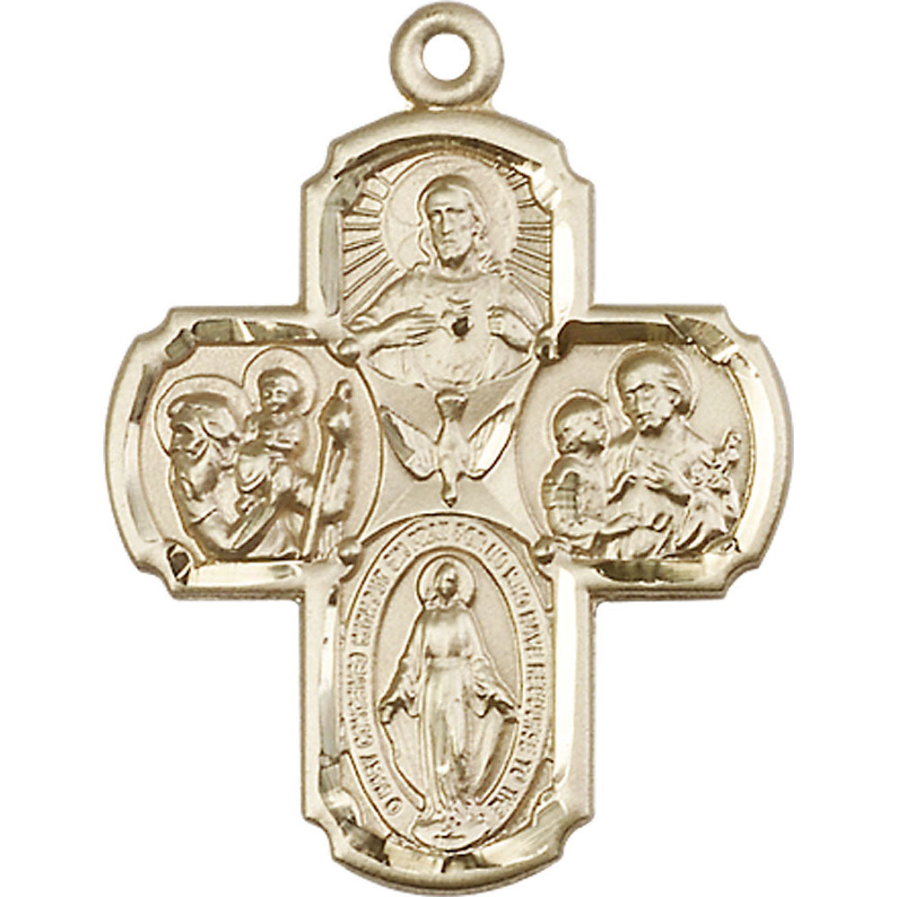 14kt Gold 4-Way Pendant - 0040KT