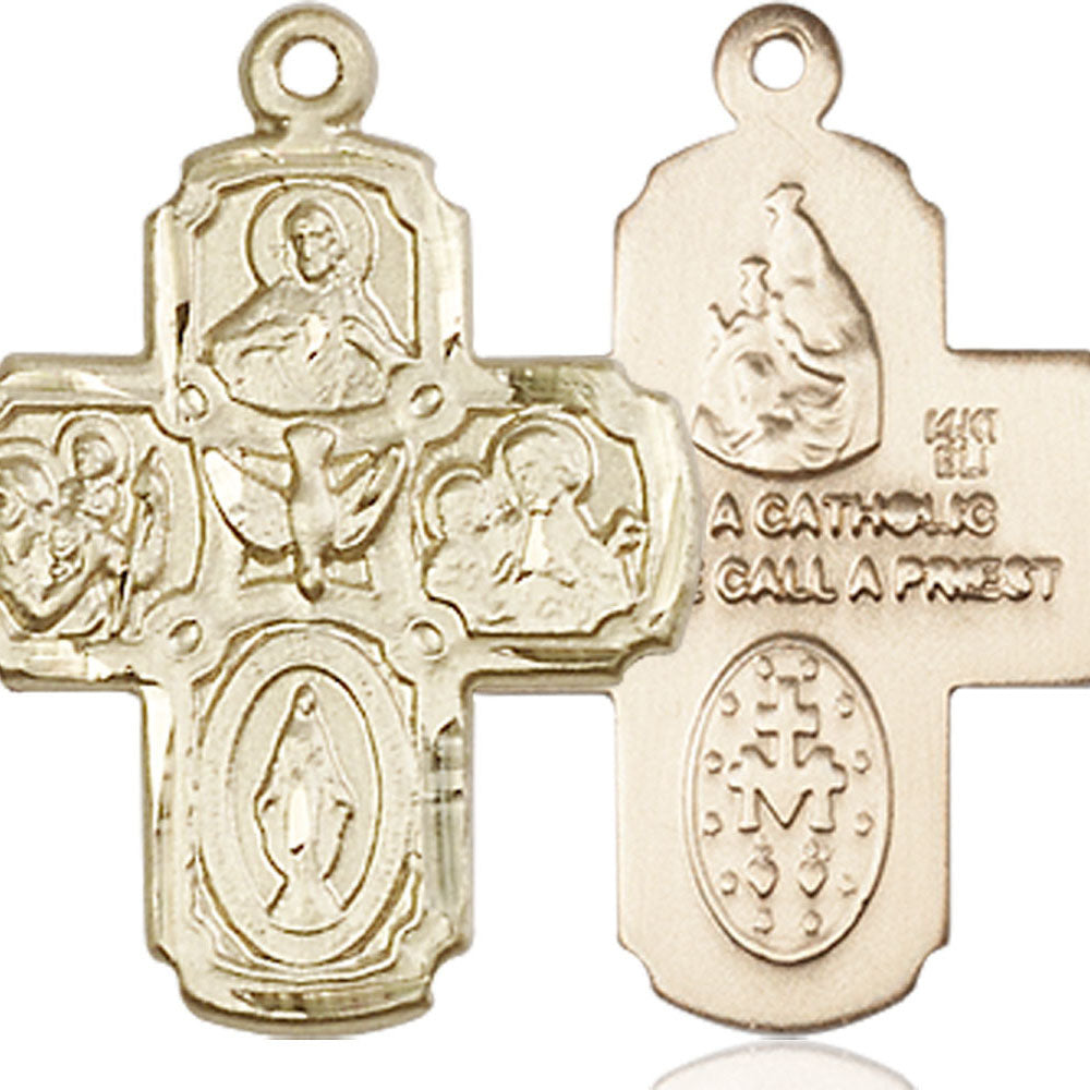 14kt Gold 4-Way Pendant - 0041KT