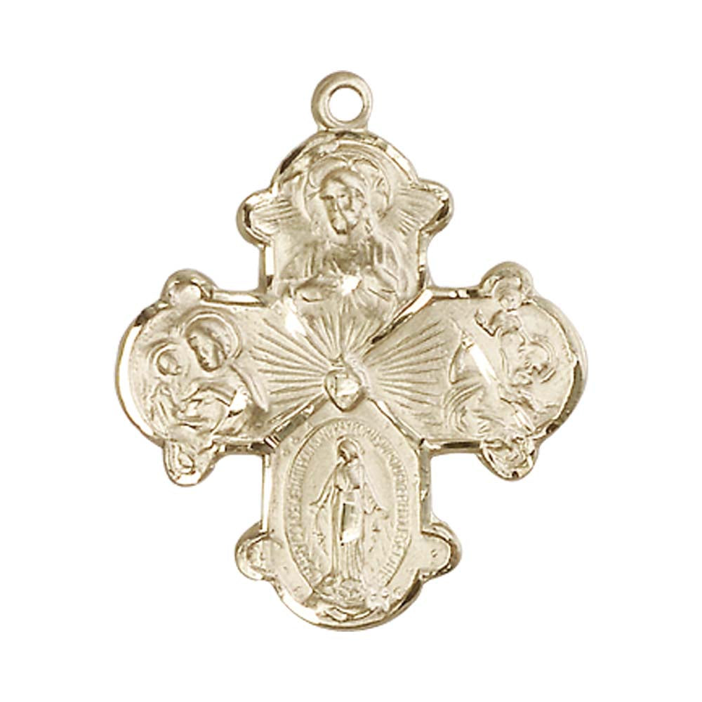 14kt Gold 4-Way Pendant - 0042KT