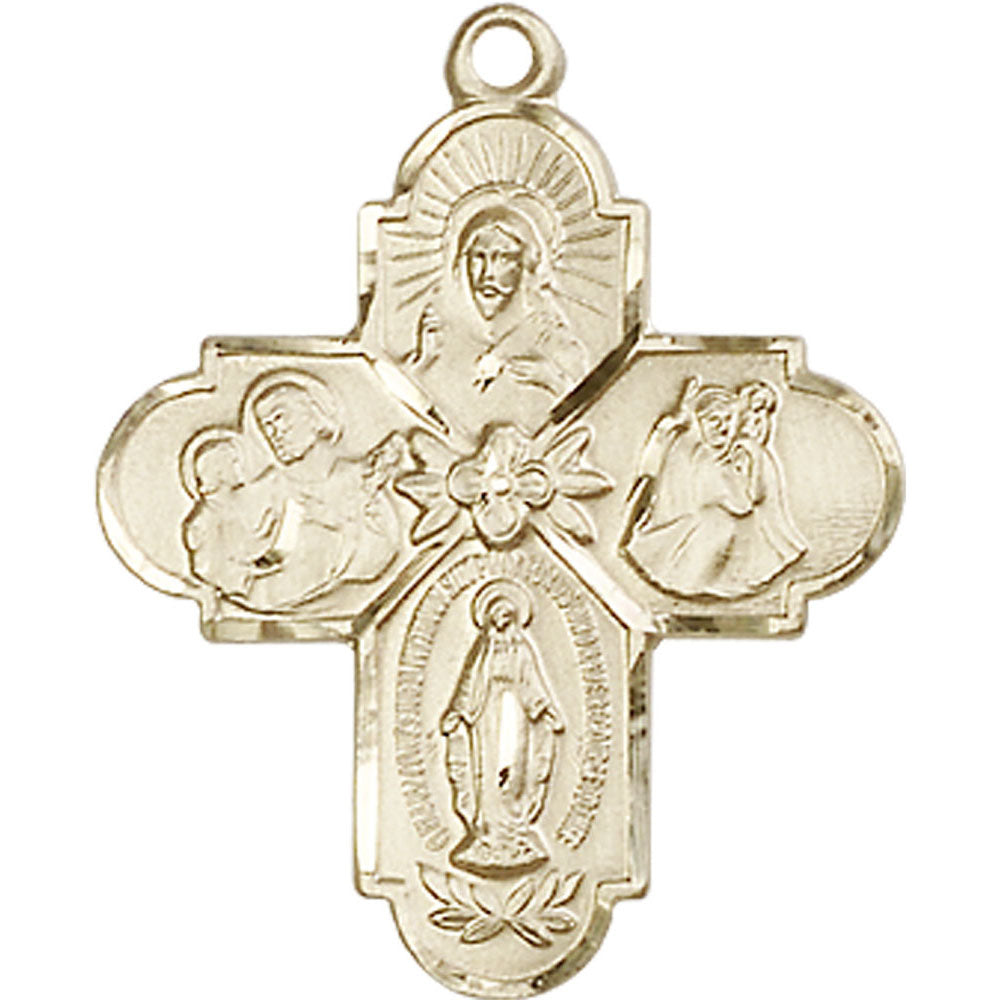 14kt Gold 4-Way Pendant - 0043KT