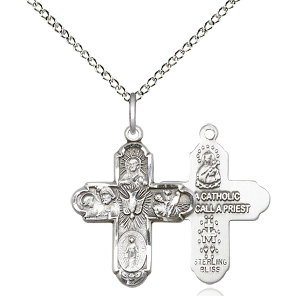 Sterling Silver 5-Way Pendant - 0044SS