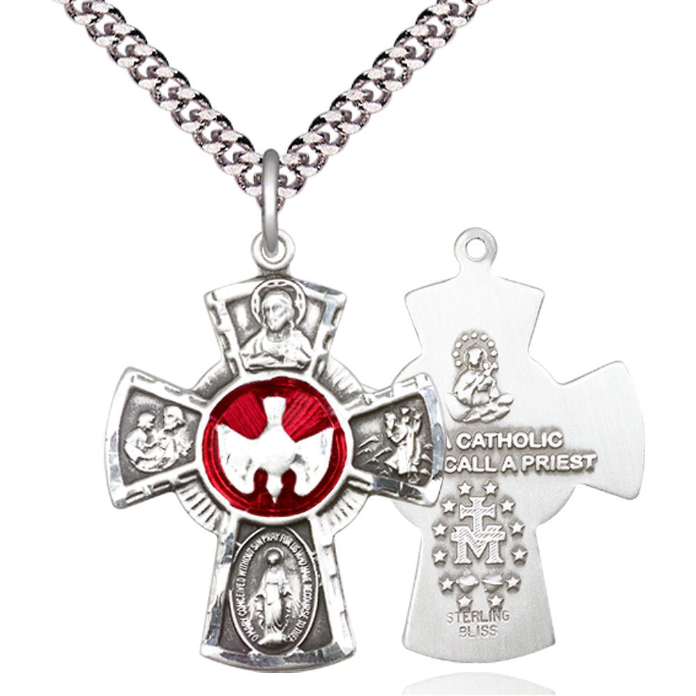 Sterling Silver 5-Way Pendant - 0045ESS