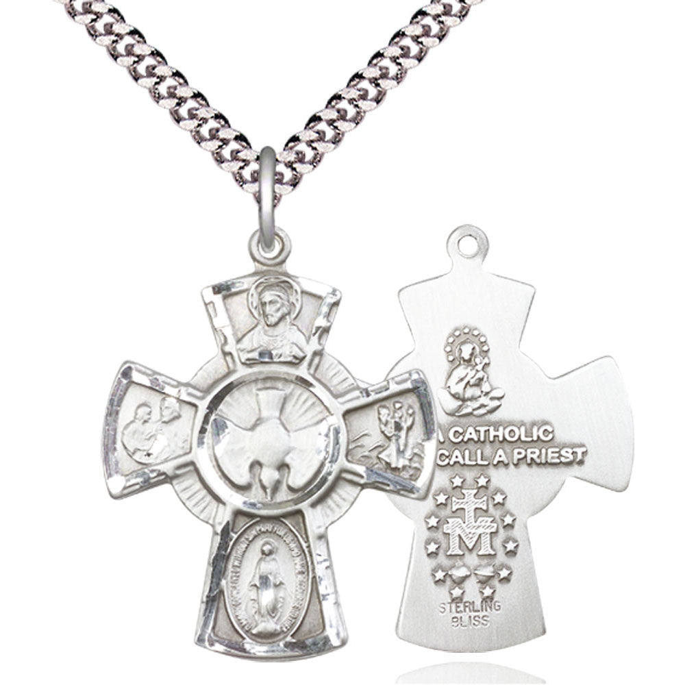 Sterling Silver 5-Way Pendant - 0045SS