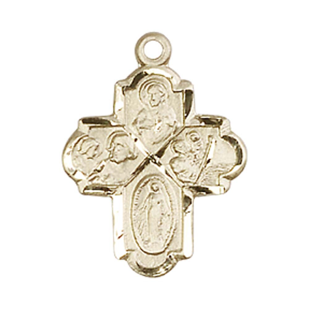14kt Gold 4-Way Pendant - 0047KT