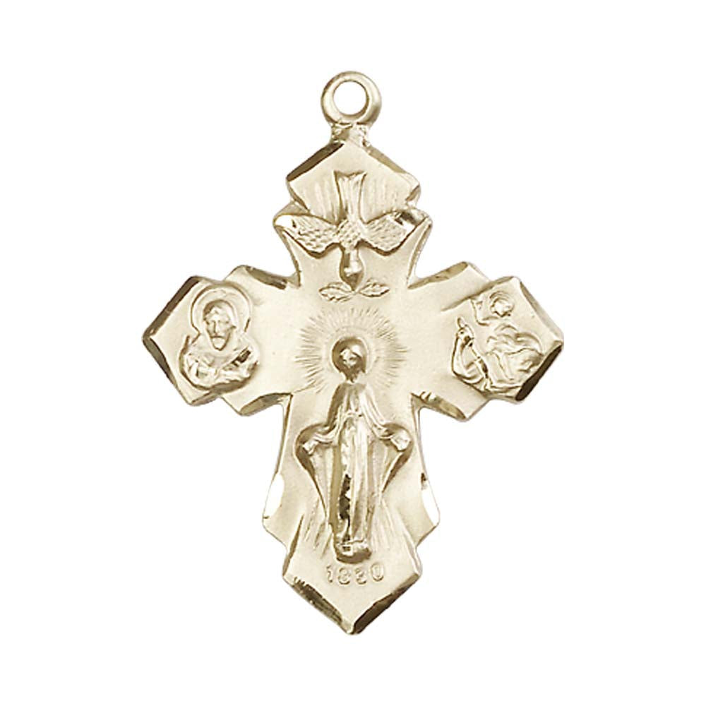 14kt Gold 4-Way Pendant - 0048KT