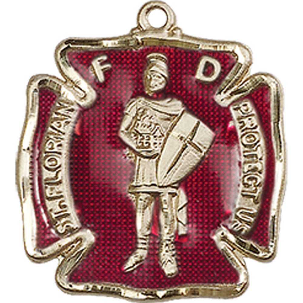 14kt Gold Saint Florian Pendant - 0070EKT