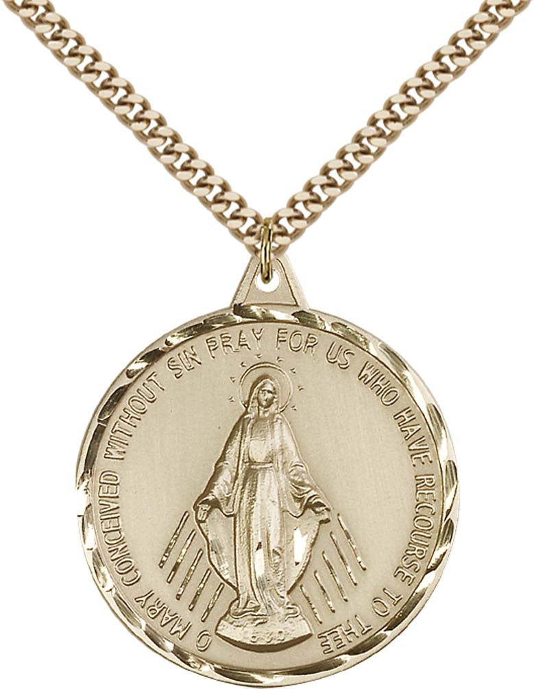 Gold Filled Miraculous Pendant - 0203MGF