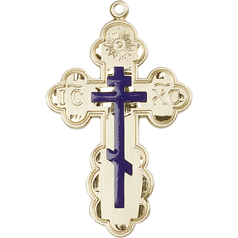 14kt Gold Saint Olga Cross Pendant - 0258EKT
