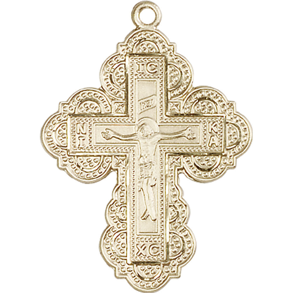 14kt Gold Irene Cross Pendant - 0266KT