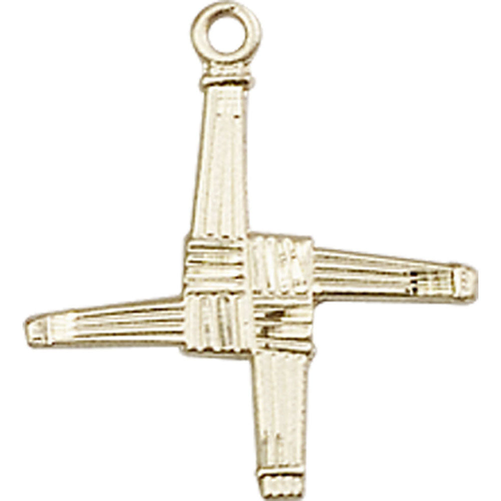14kt Gold Saint Brigid Cross Pendant - 0290KT