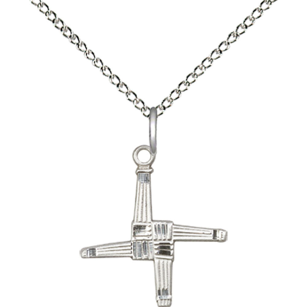 Sterling Silver Saint Brigid Cross Pendant - 0290SS