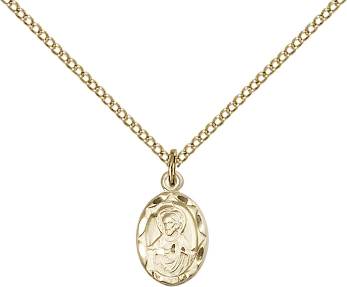 Gold Filled Scapular Pendant - 0301SGF