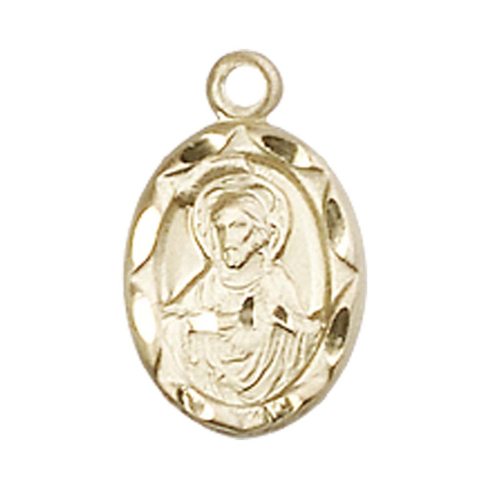 14kt Gold Scapular Pendant - 0301SKT
