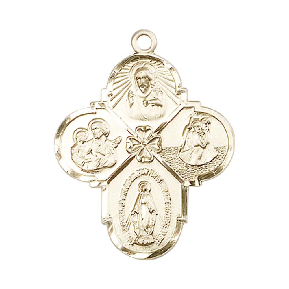 14kt Gold 4-Way Pendant - 0478KT