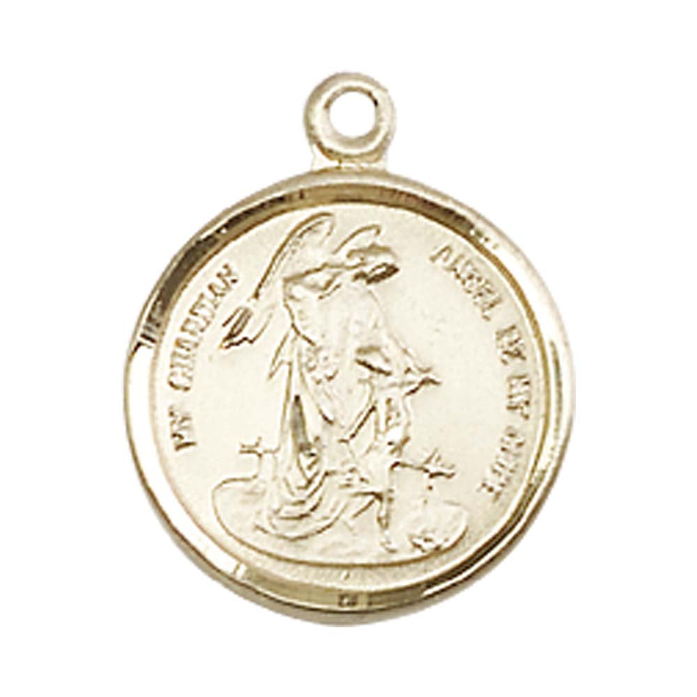 14kt Gold Guardian Angel Pendant - 0601EKT
