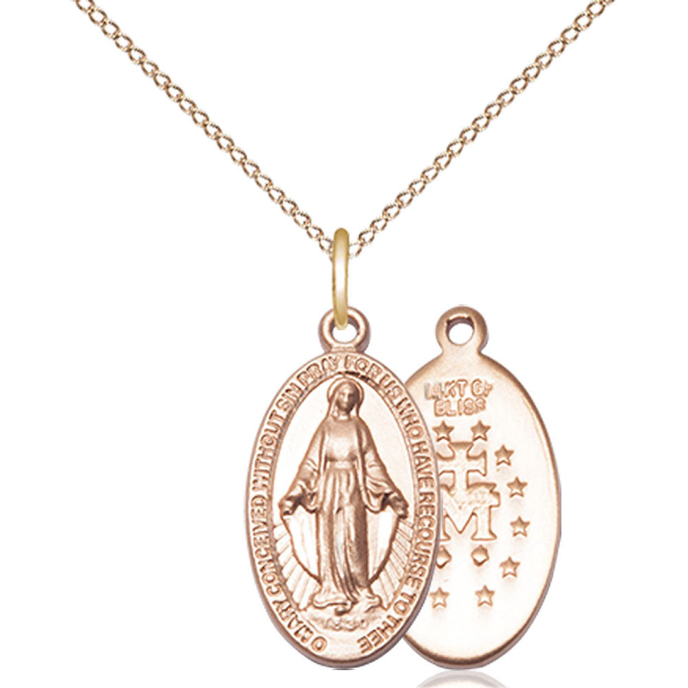 Gold Filled Miraculous Pendant - 0609GF