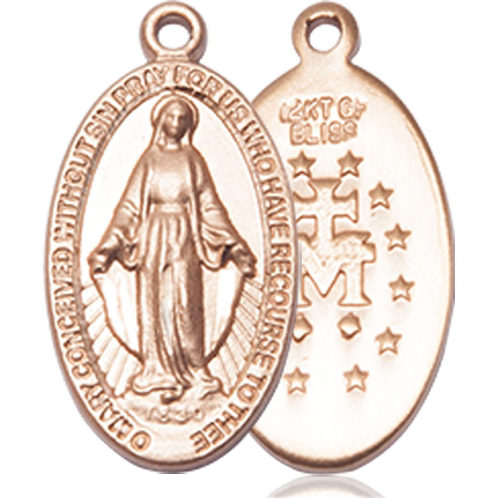 14kt Gold Miraculous Pendant - 0609KT
