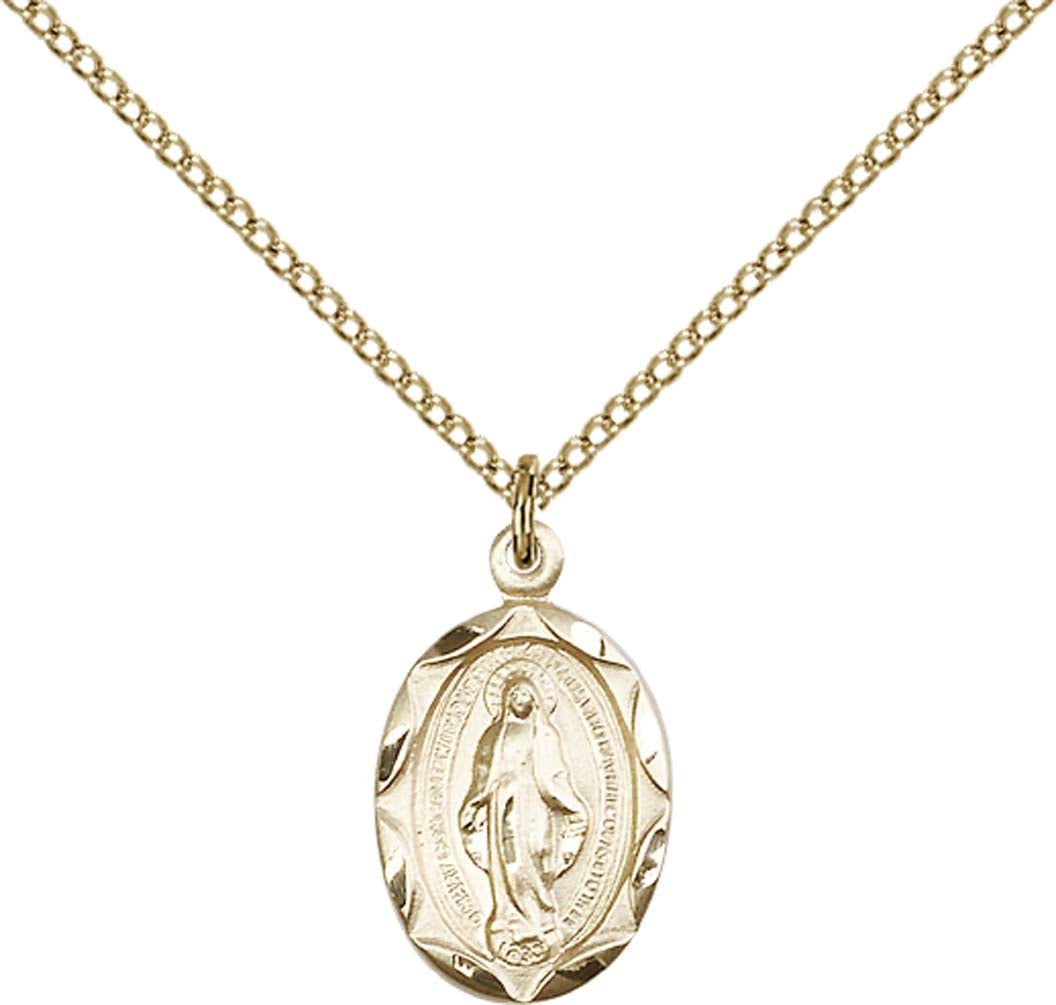 Gold Filled Miraculous Pendant - 0612MGF