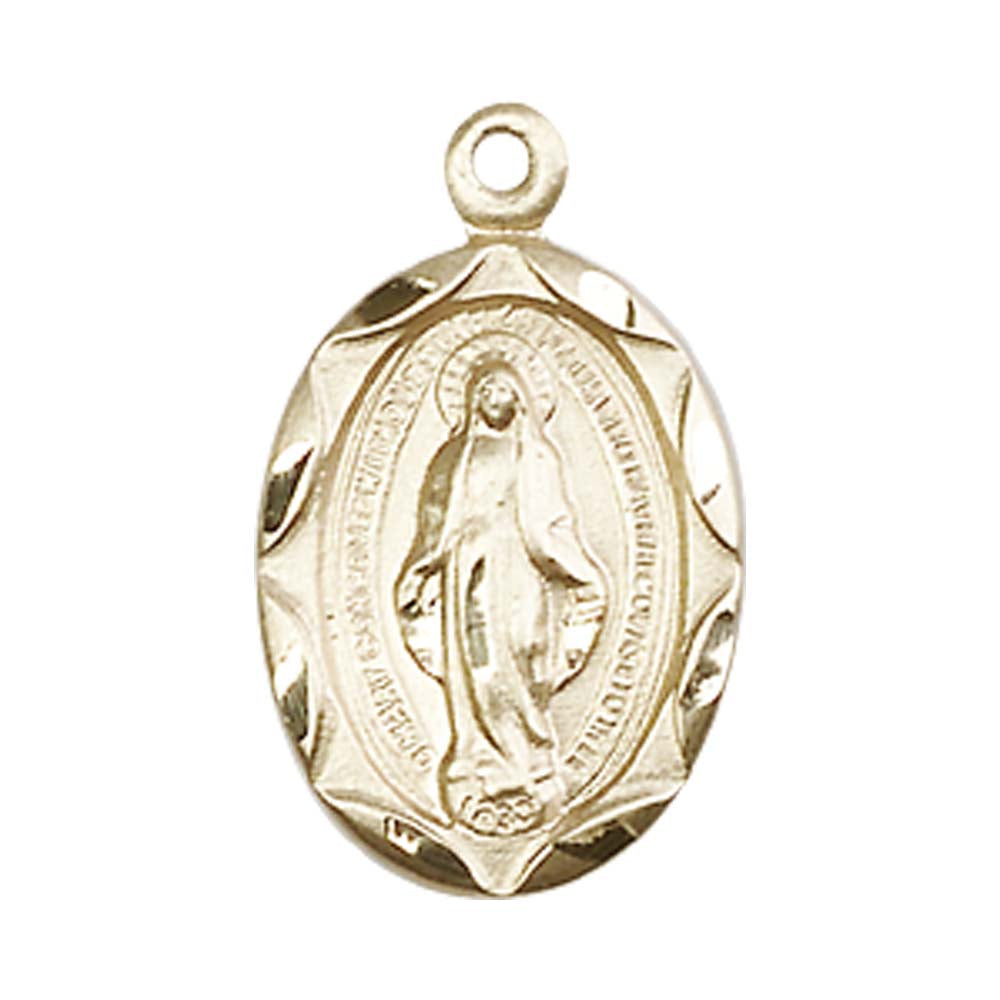 14kt Gold Miraculous Pendant - 0612MKT
