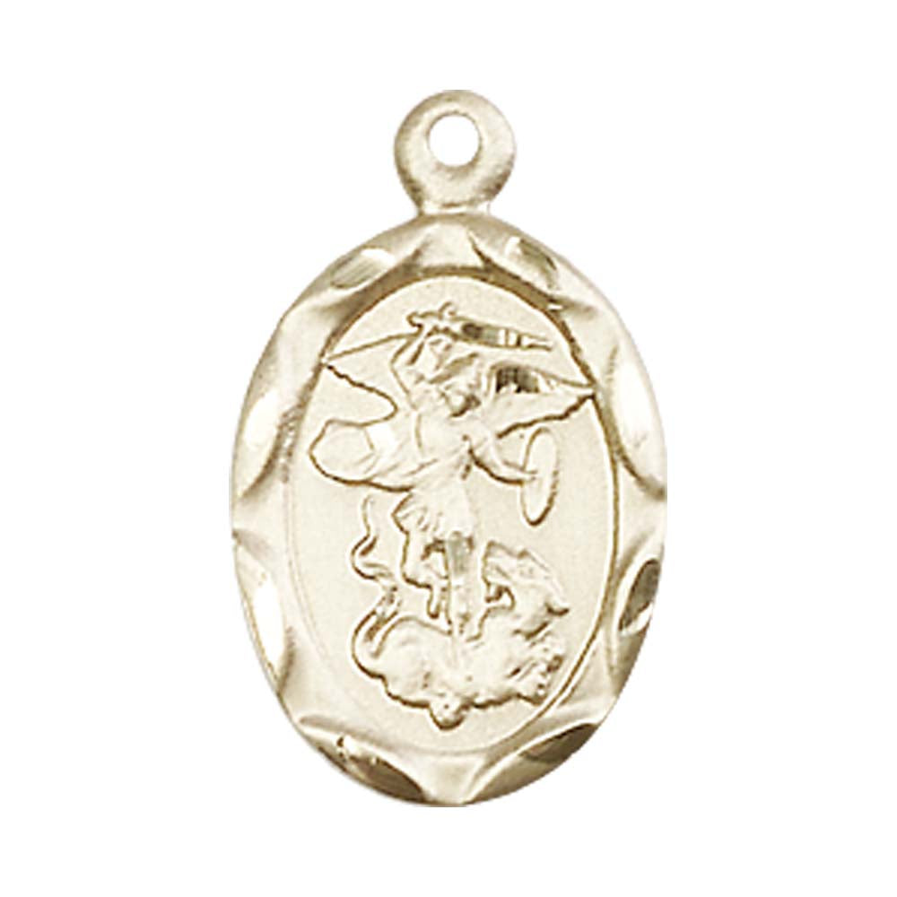14kt Gold Saint Michael the Archangel Pendant - 0612RKT