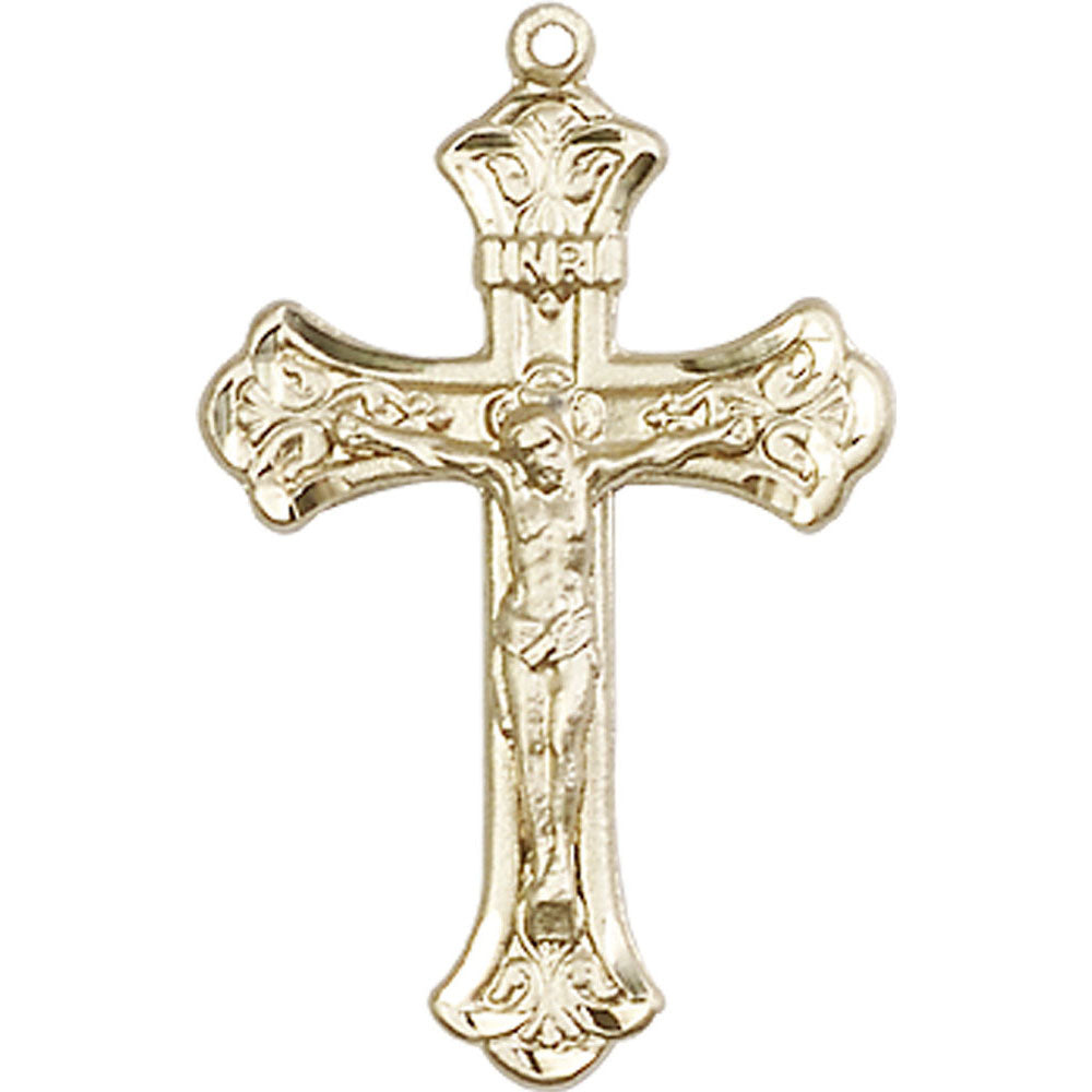 14kt Gold Crucifix Pendant - 0622KT