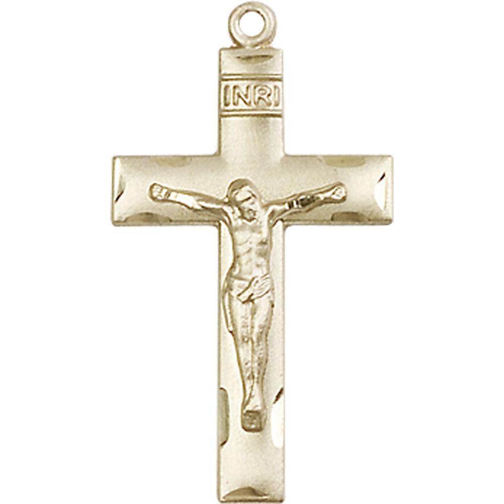 14kt Gold Crucifix Pendant - 0624KT
