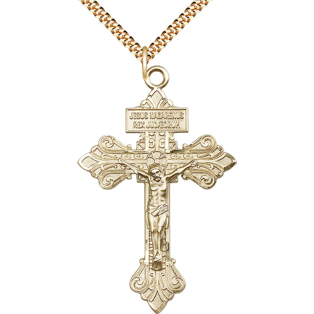 Gold Filled Crucifix Pendant - 0632GF