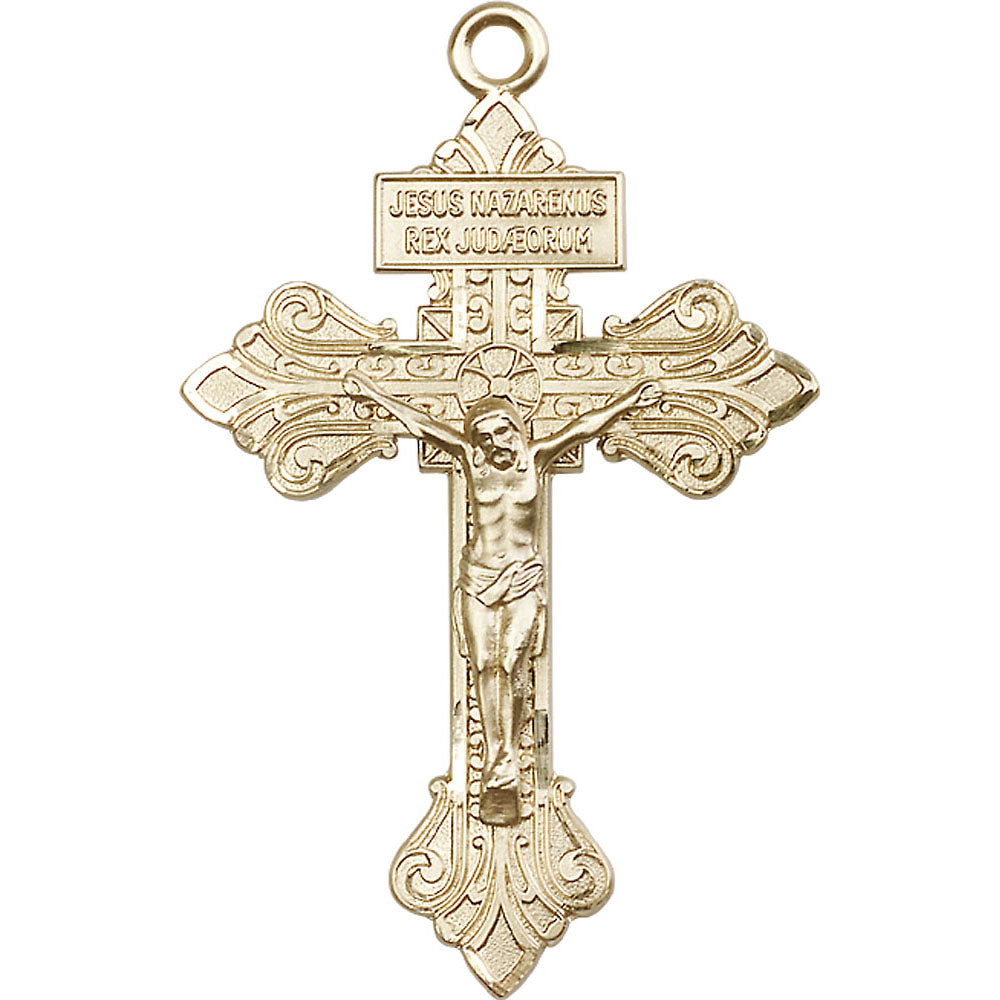 14kt Gold Crucifix Pendant - 0632KT