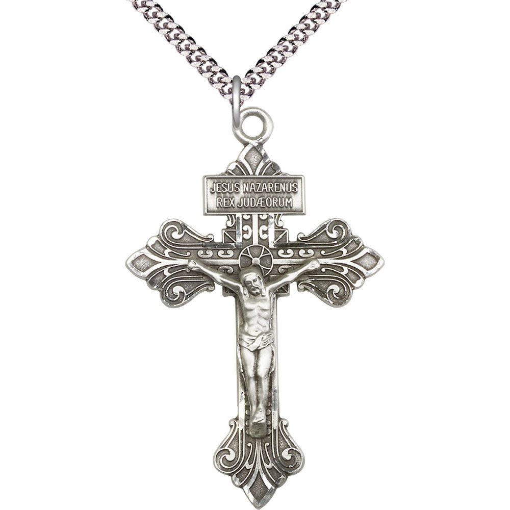 Sterling Silver Crucifix Pendant - 0632SS