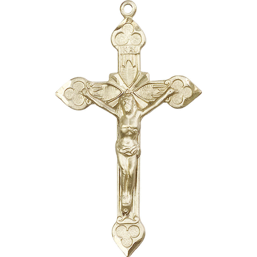 14kt Gold Crucifix Pendant - 0635KT