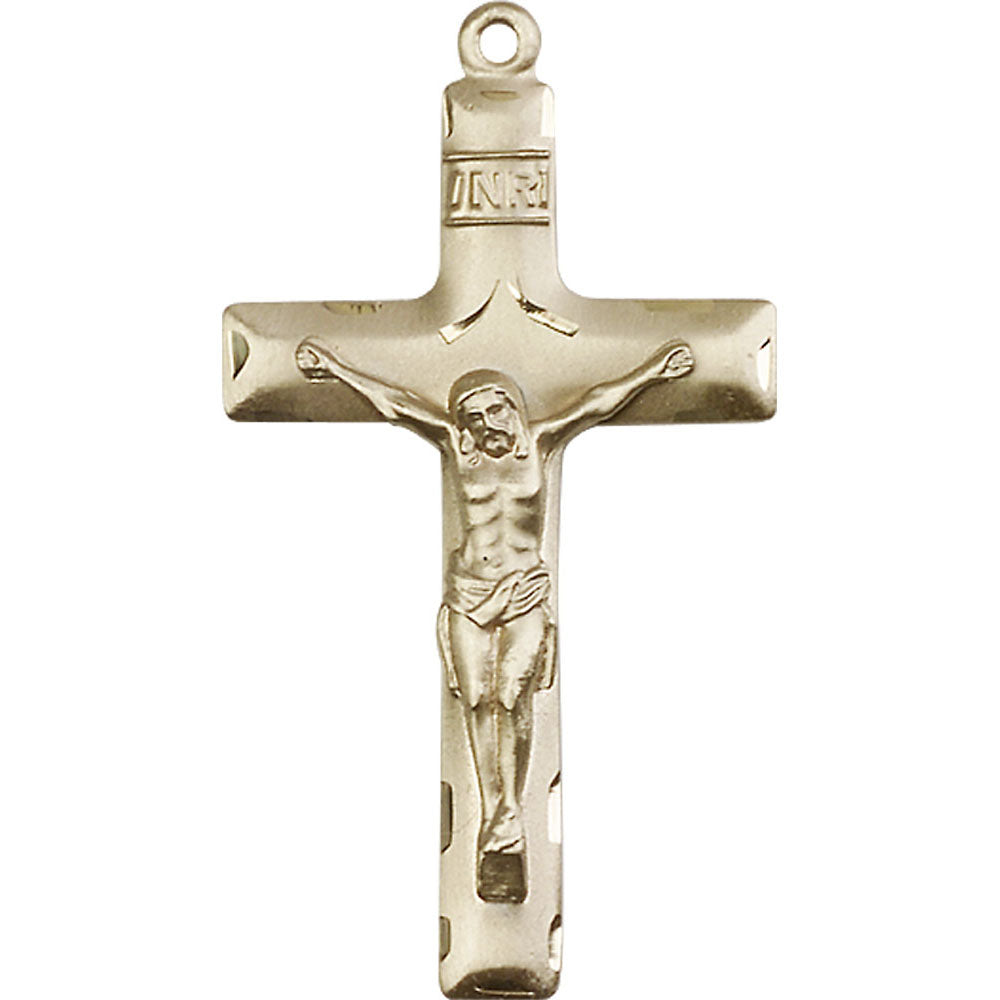 14kt Gold Crucifix Pendant - 0644KT