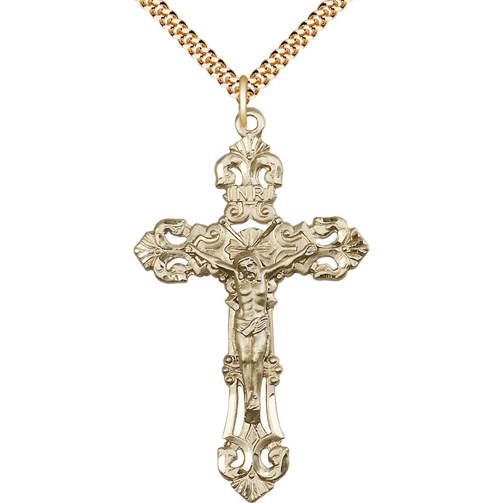 Gold Filled Crucifix Pendant - 0648GF