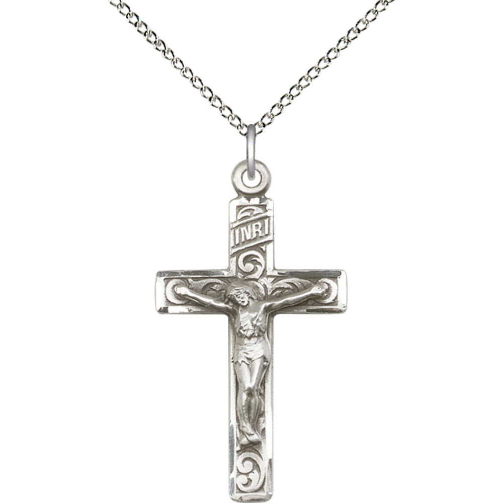 Sterling Silver Crucifix Pendant - 0652SS