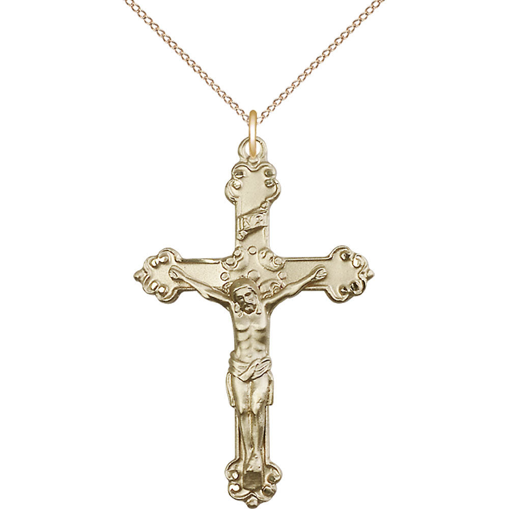 Gold Filled Crucifix Pendant - 0656GF