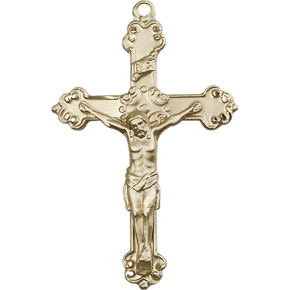 14kt Gold Crucifix Pendant - 0656KT