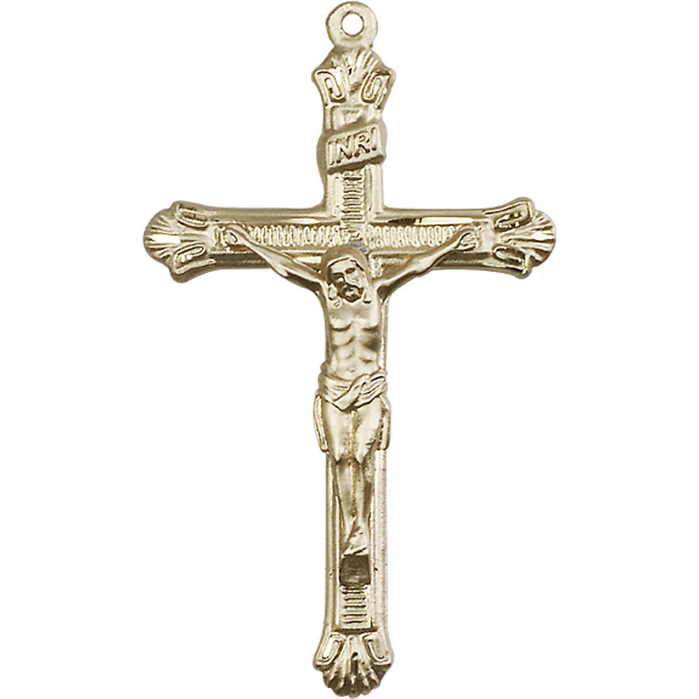14kt Gold Crucifix Pendant - 0657KT