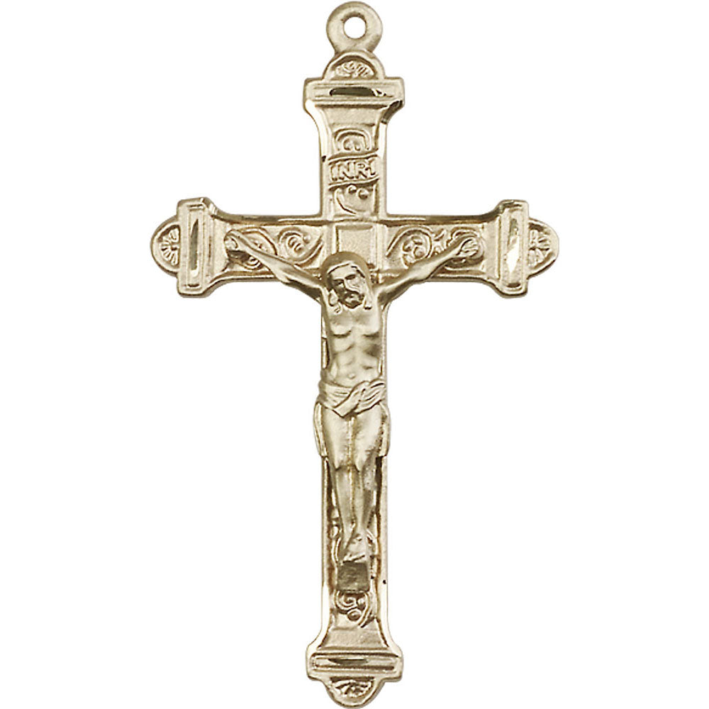 14kt Gold Crucifix Pendant - 0658KT