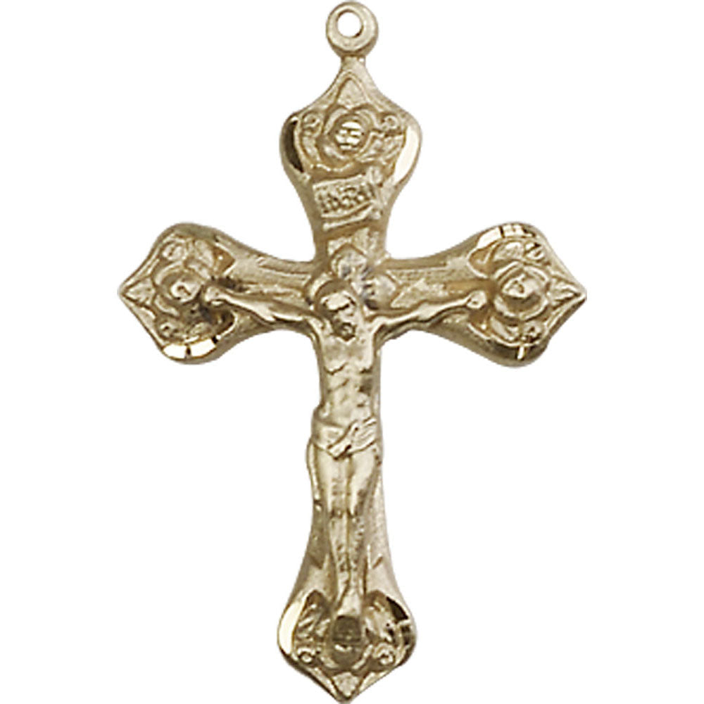 14kt Gold Crucifix Pendant - 0662KT
