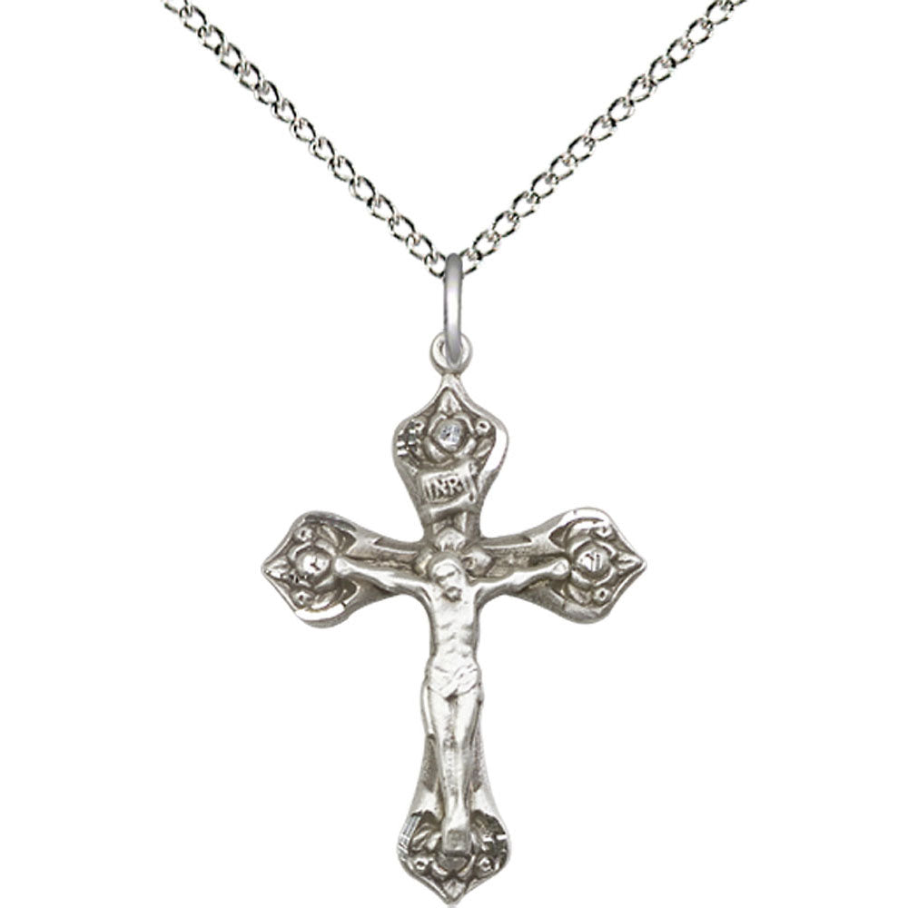 Sterling Silver Crucifix Pendant - 0662SS