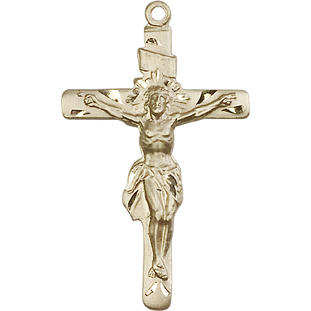 14kt Gold Crucifix Pendant - 0668KT