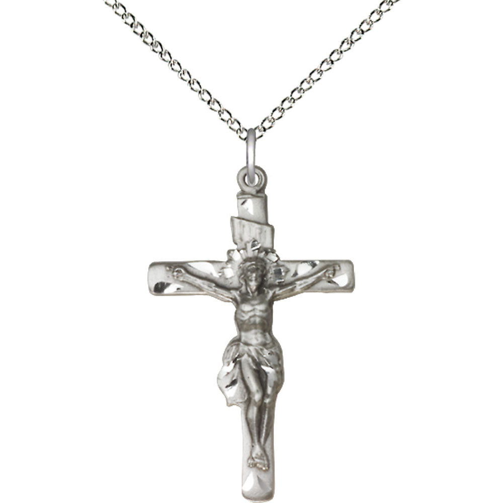 Sterling Silver Crucifix Pendant - 0668SS