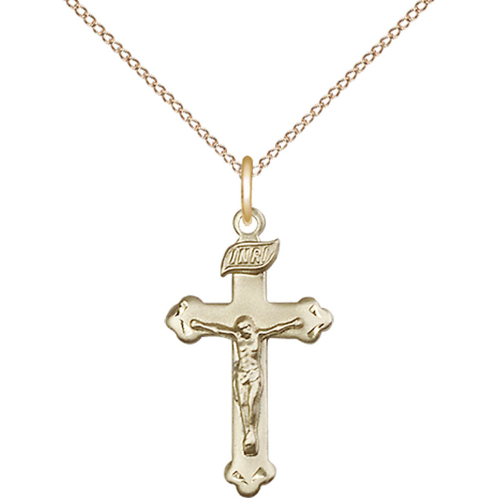 Gold Filled Crucifix Pendant - 0669GF
