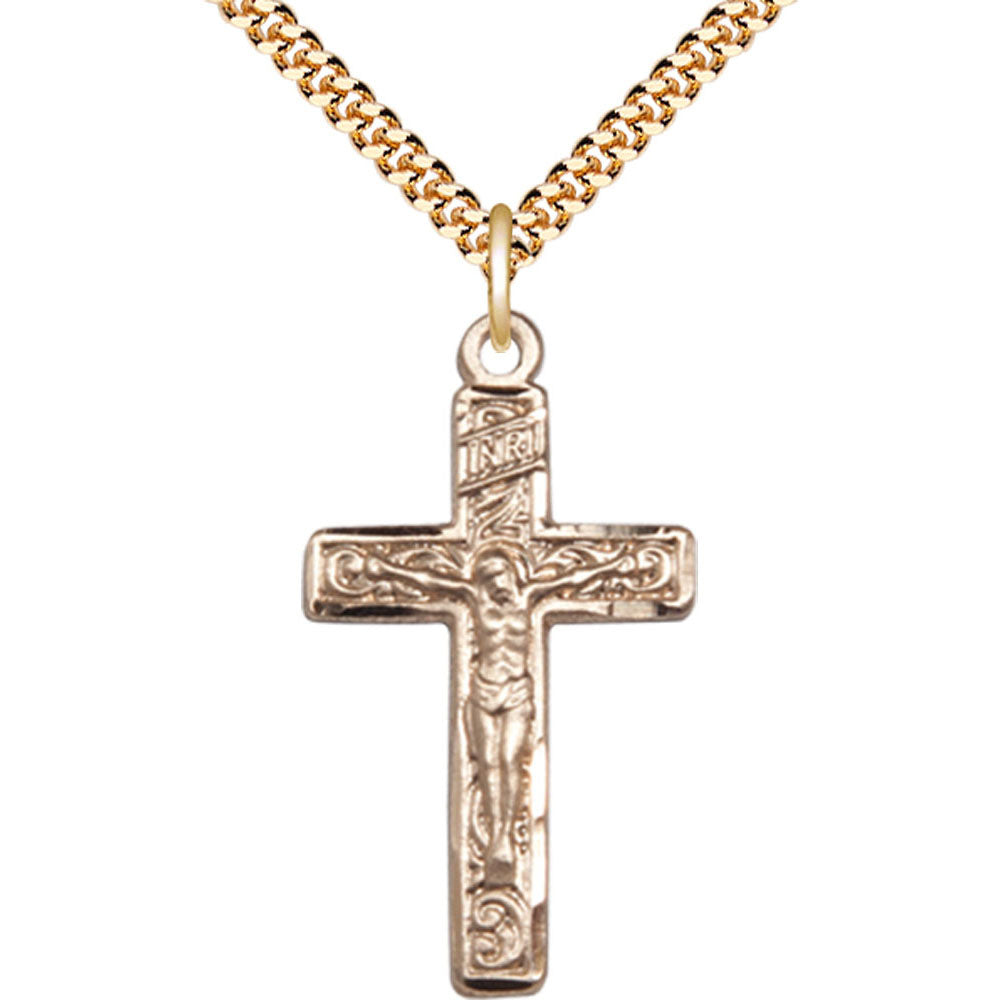 Gold Filled Crucifix Pendant - 0674GF
