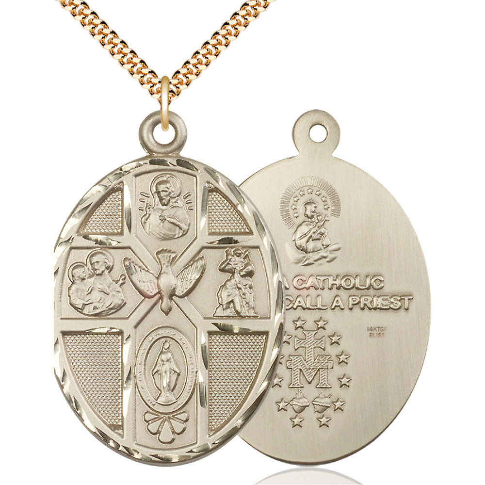 Gold Filled 5-Way / Holy Spirit Pendant - 0680GF