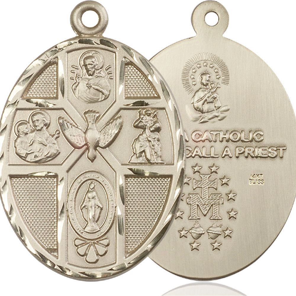 14kt Gold 5-Way / Holy Spirit Pendant - 0680KT