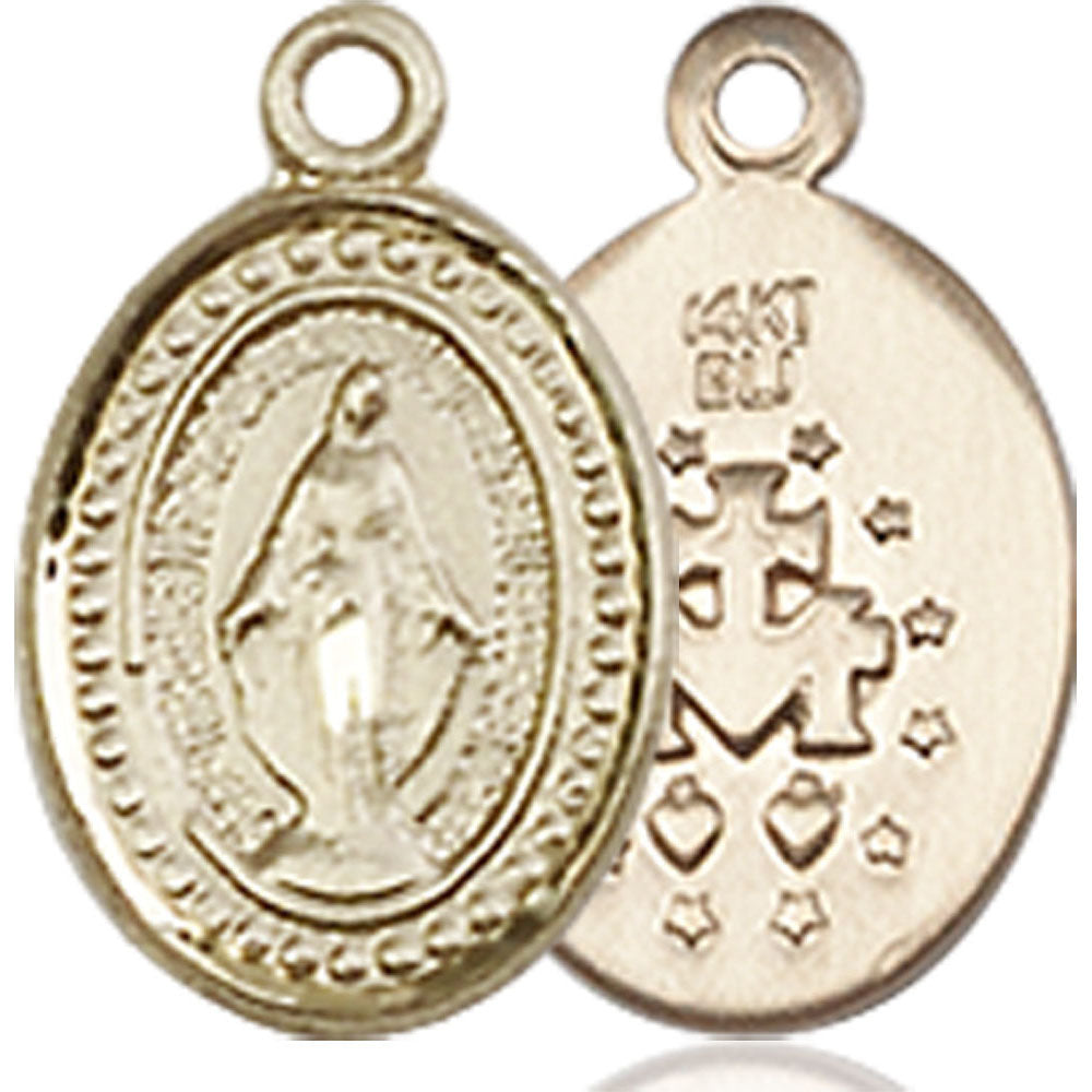 14kt Gold Miraculous Pendant - 0700KT