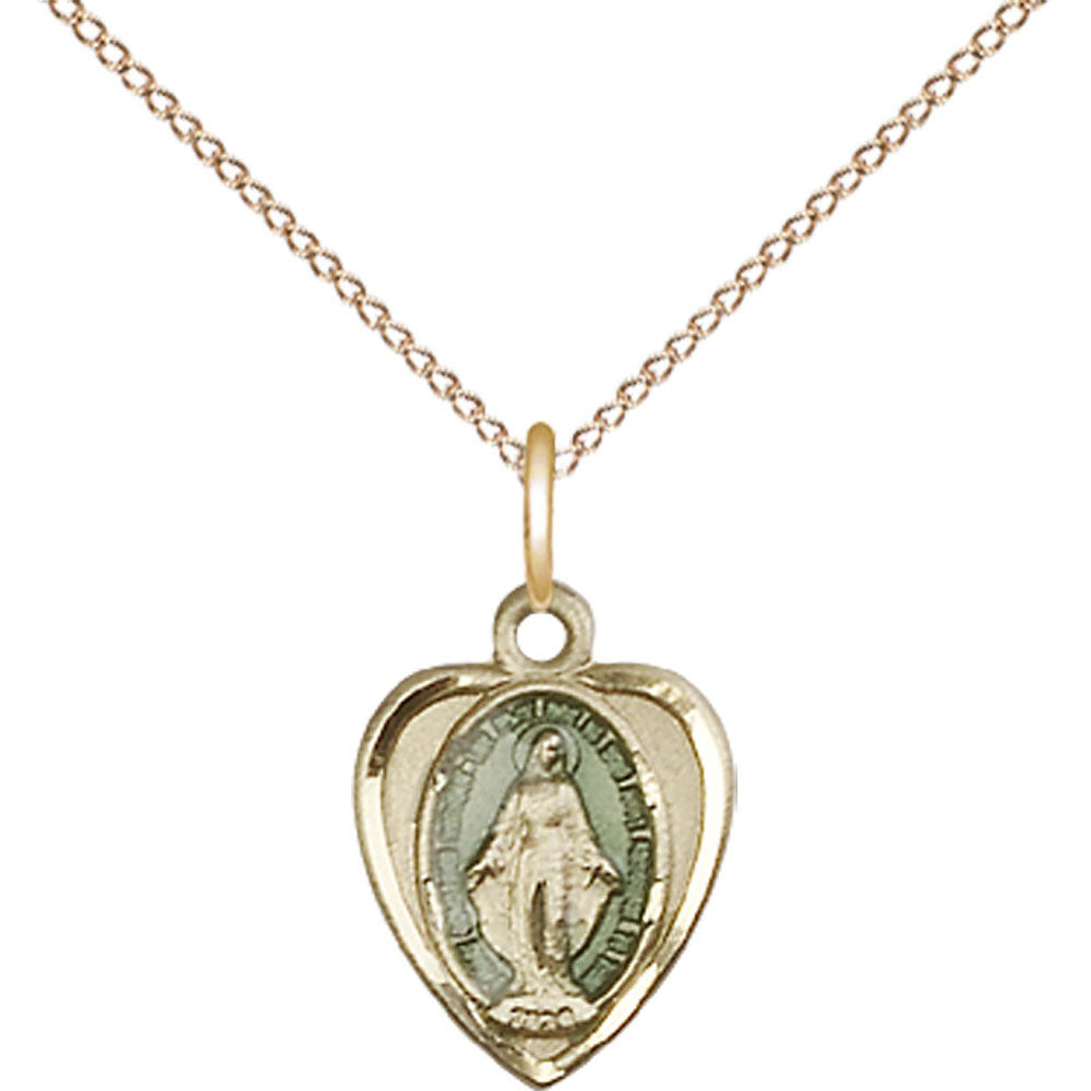 Gold Filled Miraculous Pendant - 0706EMGF